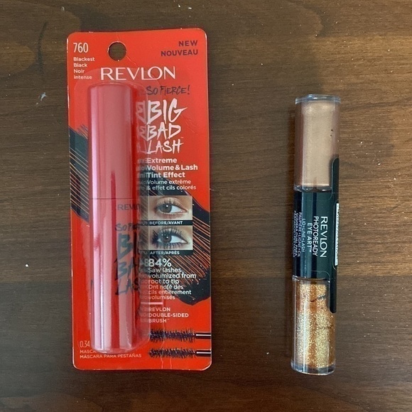 Revlon 2-pack So Fierce Big Bad Lash Mascara Black Revlon Photo Ready Eye Shadow - Picture 1 of 15